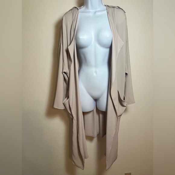 Next Tan Open Cardigan with Pockets - Picture 2 of 8